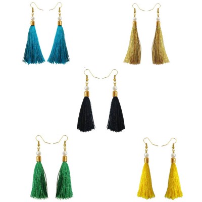 Stylish Small Tassel Earring Combo For Women